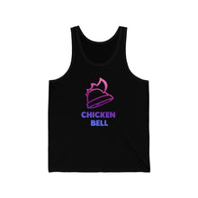 Load image into Gallery viewer, Neon Chicken Bell Unisex Jersey Tank