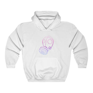 Neon Gas Mask Unisex Hooded Sweatshirt